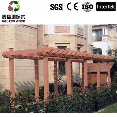 Küf Dayanıklı Ahşap Tahıl Kompozit Pergola Malzemesi Pergola WPC 5.4M 5.9M