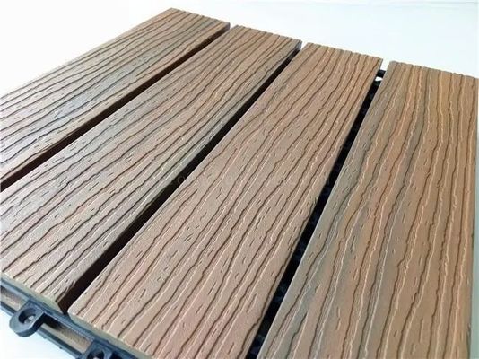 Kaymaz 146 X 22mm WPC Decking Panoları İçi Boş Balkon WPC Kompozit Decking 50mm