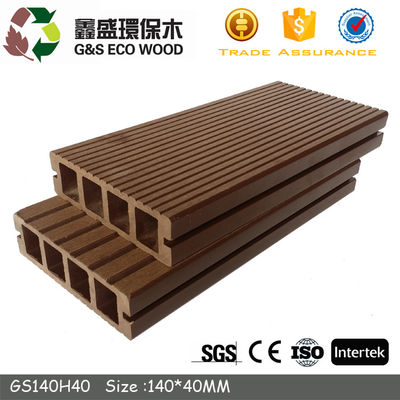 Uv Dayanıklı Yanmaz Dekoratif Duvar Paneli HDPE Ahşap Eko İçi Boş Decking Panoları