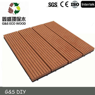 300 X 300 Wpc Dekoratif Duvar Panelleri Ahşap Zemin Redrose Diy Kilitli Güverte Fayansları