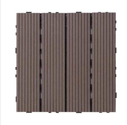 120 X 120MM Teras Anti Uv WPC DIY Zemin Kaplaması Mocha WPC Ahşap Plastik Kompozit Zemin Kaplaması