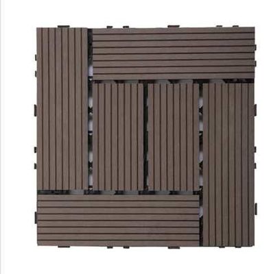 Korozyon Önleyici 20mm Pürüzsüz Diy WPC Decking Bahçe Ahşap Plastik Kompozit Fayans