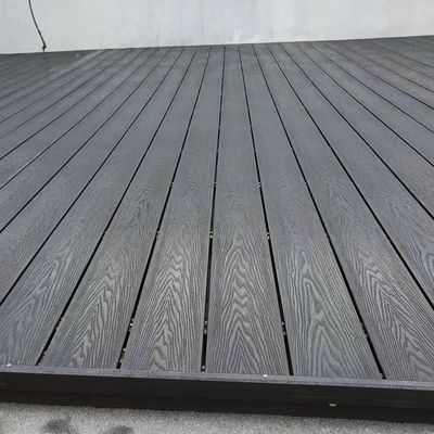 Açık Ev Dekorasyonu Ahşap Plastik Kompozit Döşeme Co Ekstrüde Zemin Kaplaması 50mm